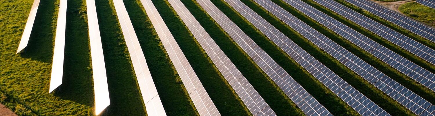 Ferme solaire sur terrain agricole